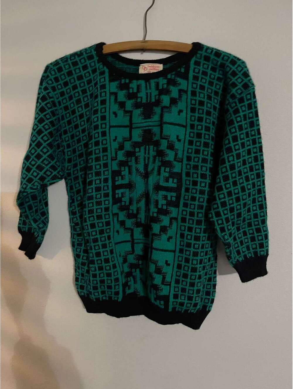 Vintage 90s Sweater top preppy Y2K small petite
